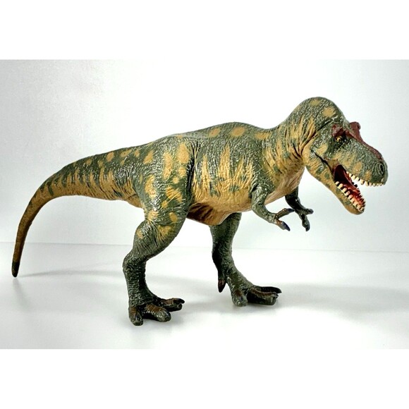 Battat Tyrannosaurus T-Rex Dinosaur Green and Tan Collectible Toy Figure - Picture 6 of 10